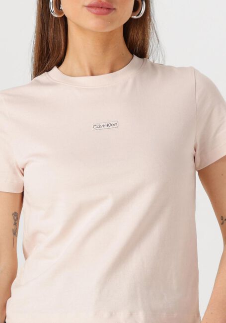 Hell-Pink CALVIN KLEIN T-shirt PLACED INSTITUTIONAL BABY TEE - large