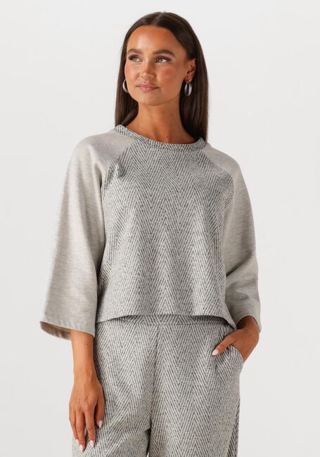 Graue SUMMUM Top SHORTSLEEVE HARRINGBONE TOP - large
