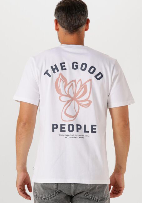 Weiße THE GOODPEOPLE T-shirt TEX - large