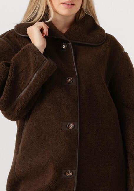 Braune NEO NOIR Teddy-Jacke CARMEN TEDDY COAT - large