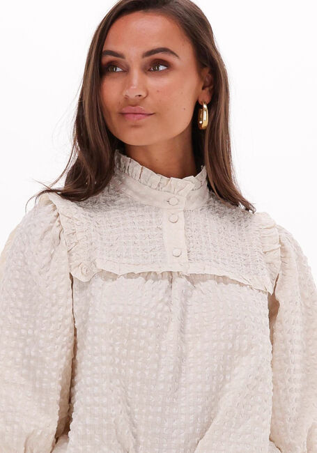 Ecru SELECTED FEMME Blusen CORY 3/4 SMOCK TOP B - large