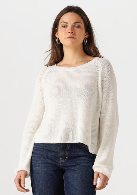 Weiße WITHBLACK Pullover WBLINDIANA LS O-NECK PULLOVER - large