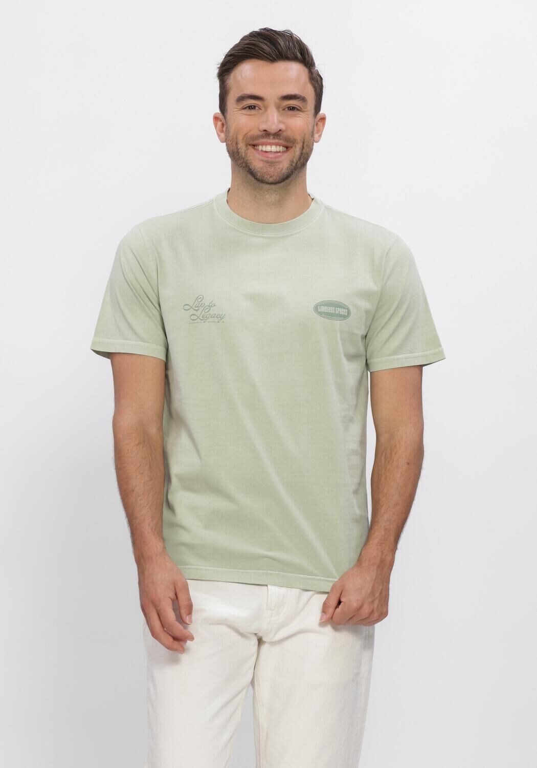 Gr&uuml;ne DSTREZZED T-shirt NICKOLAS TEE - large