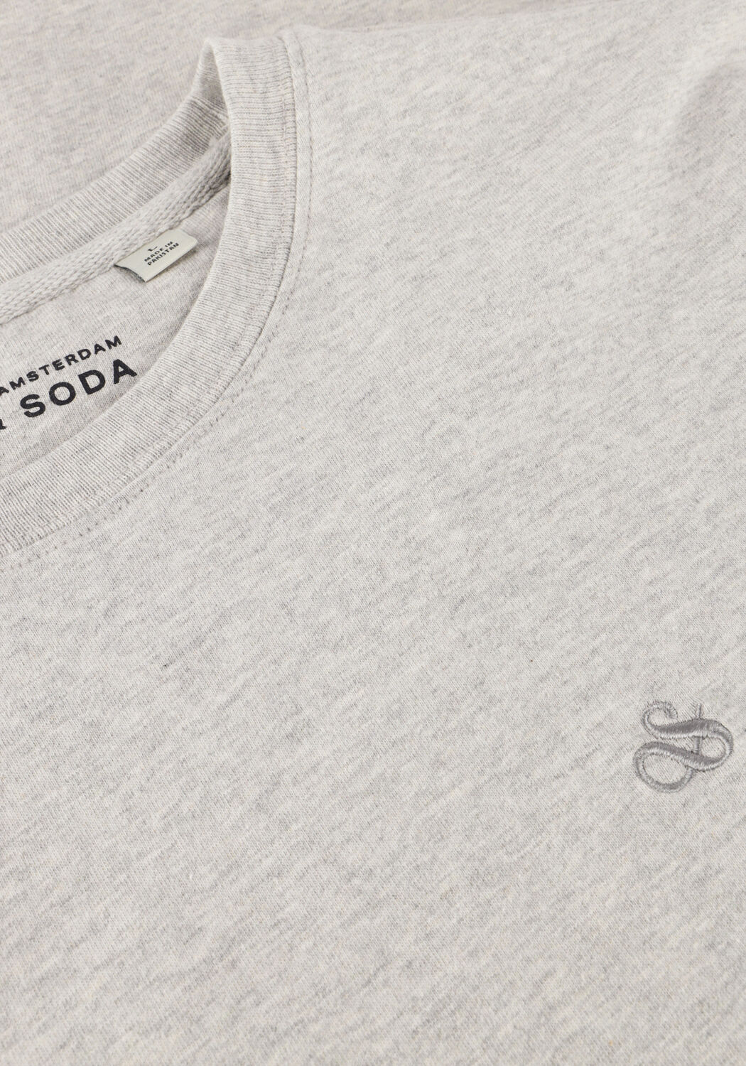 Graue SCOTCH & SODA T-shirt LOGO T-SHIRT - large