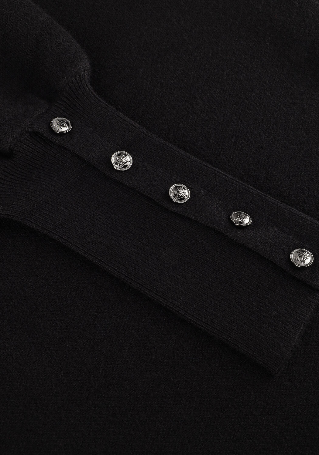 Schwarze JANICE Midikleid CLAY - large