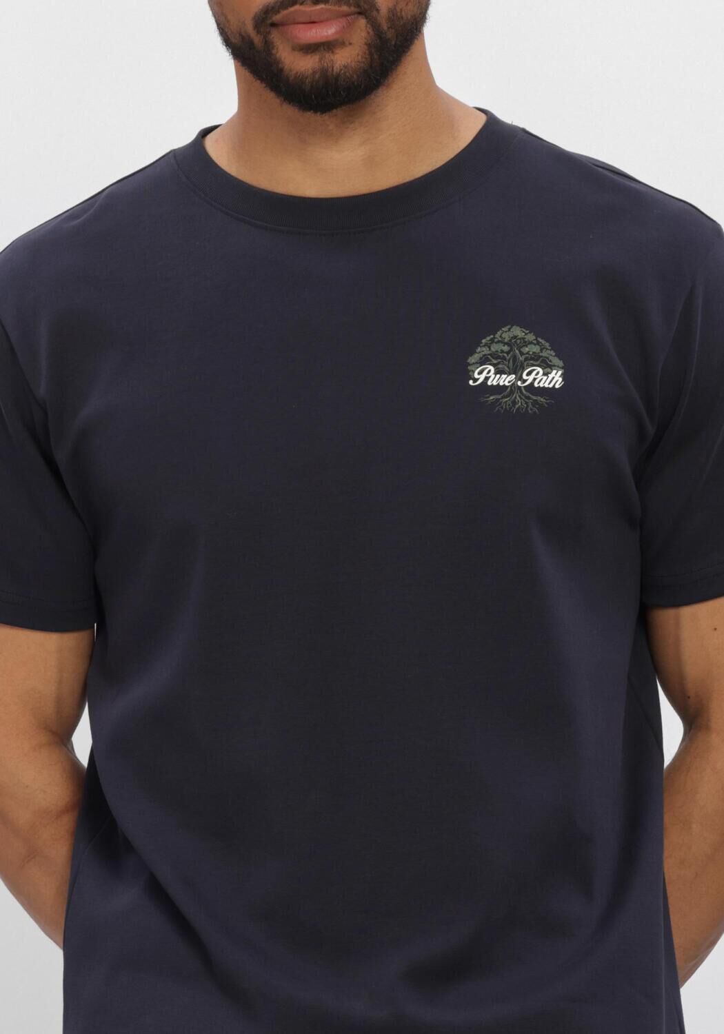 Dunkelblau PURE PATH T-shirt ROOTED TREE - large