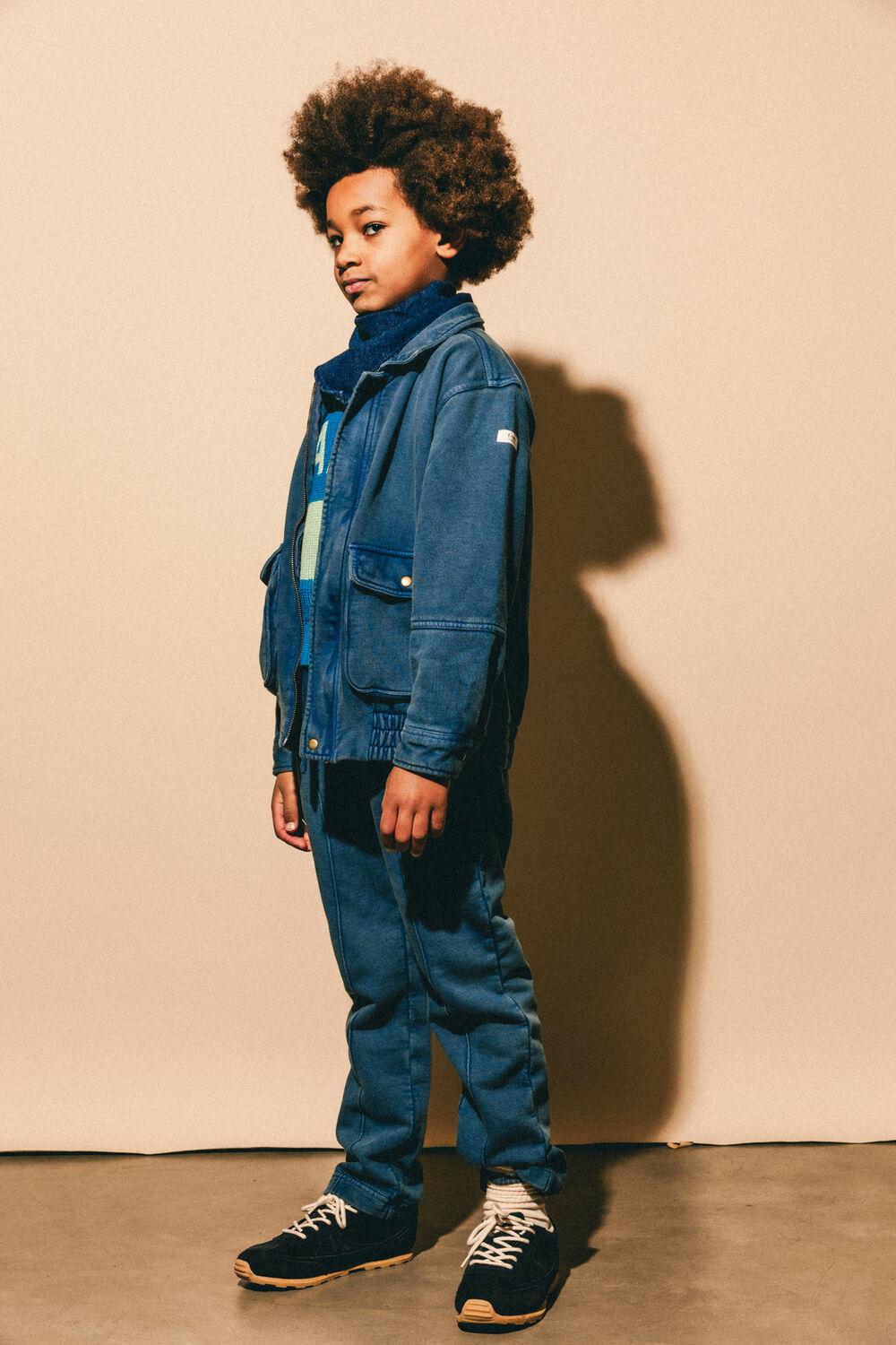 Dunkelblau Labo de Colores Jeansjacke KOTO - large