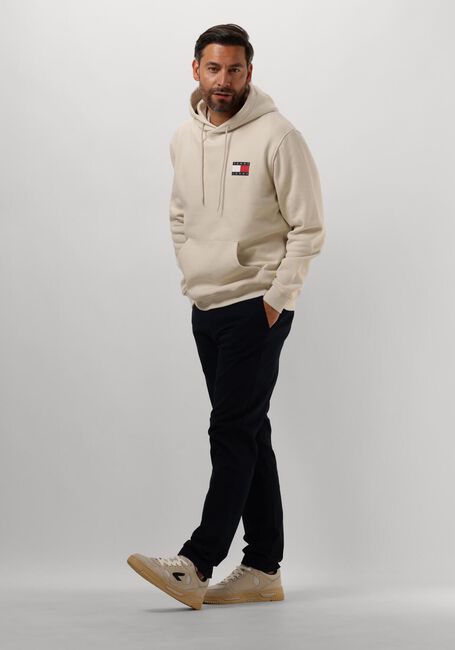 Beige TOMMY JEANS Pullover & Cardigans TJM REG ESSENTIAL FLAG HOOD EXT - large