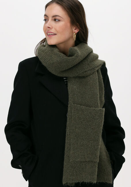 Grüne SELECTED WOMEN Schal SLFLINNA-MIA KNIT POCKET SCARF - large