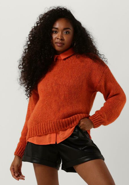 Orangene MODSTRÖM Pullover VALENTIA O-NECK - large