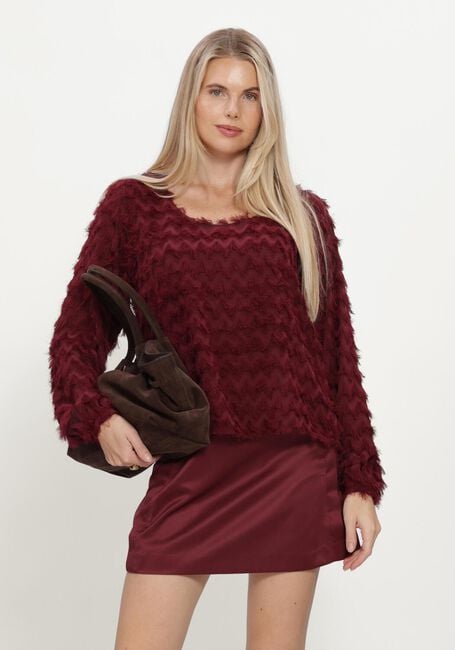 Bordeaux SELECTED WOMEN Pullover SLWMYLA LS RELAXED TOP - large