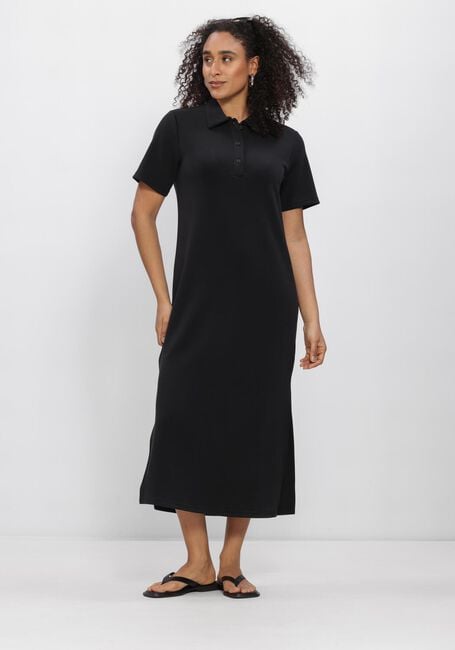 Schwarze MY ESSENTIAL WARDROBE Midikleid MWHELLE POLO LONG DRESS - large