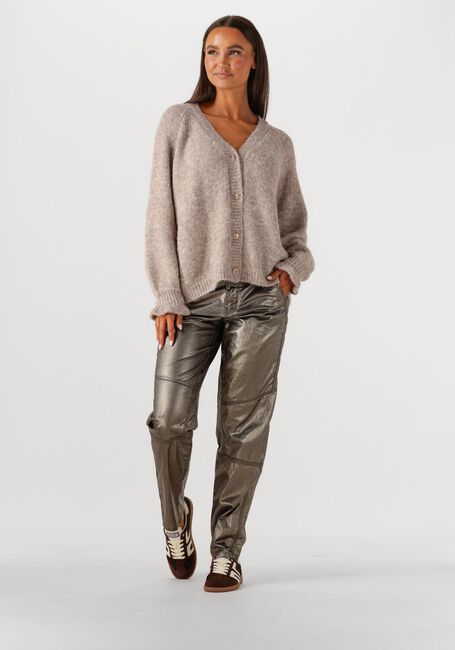 Metallisch SUMMUM Lange Hosen TAPERED METALLIC COATED TWILL - large