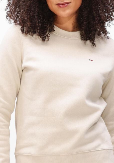 Ecru TOMMY JEANS Sweatshirt TJW REG S FLAG CREW - large