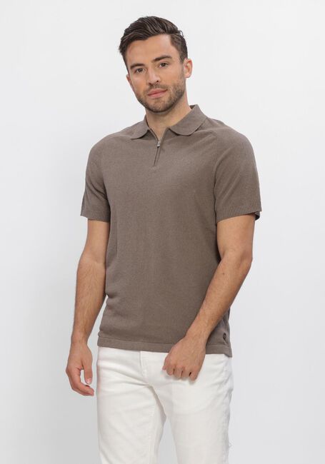 Taupe DSTREZZED Polo-Shirt PETTAR POLO - large
