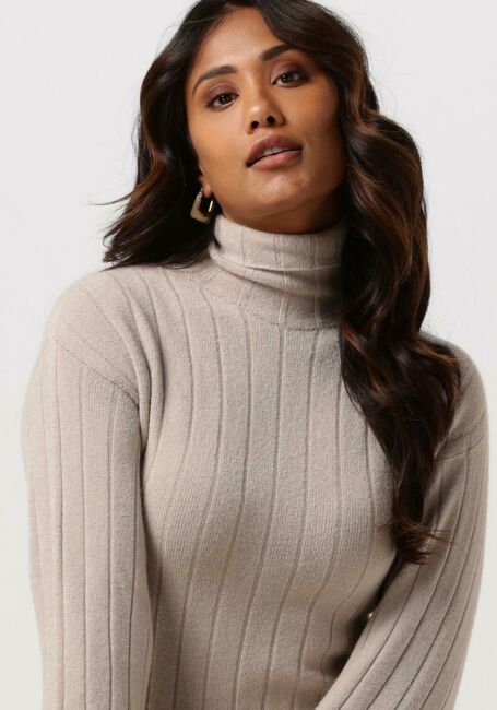 Beige SIMPLE Maxikleid FIDELE KNIT-VIS-22-3 - large