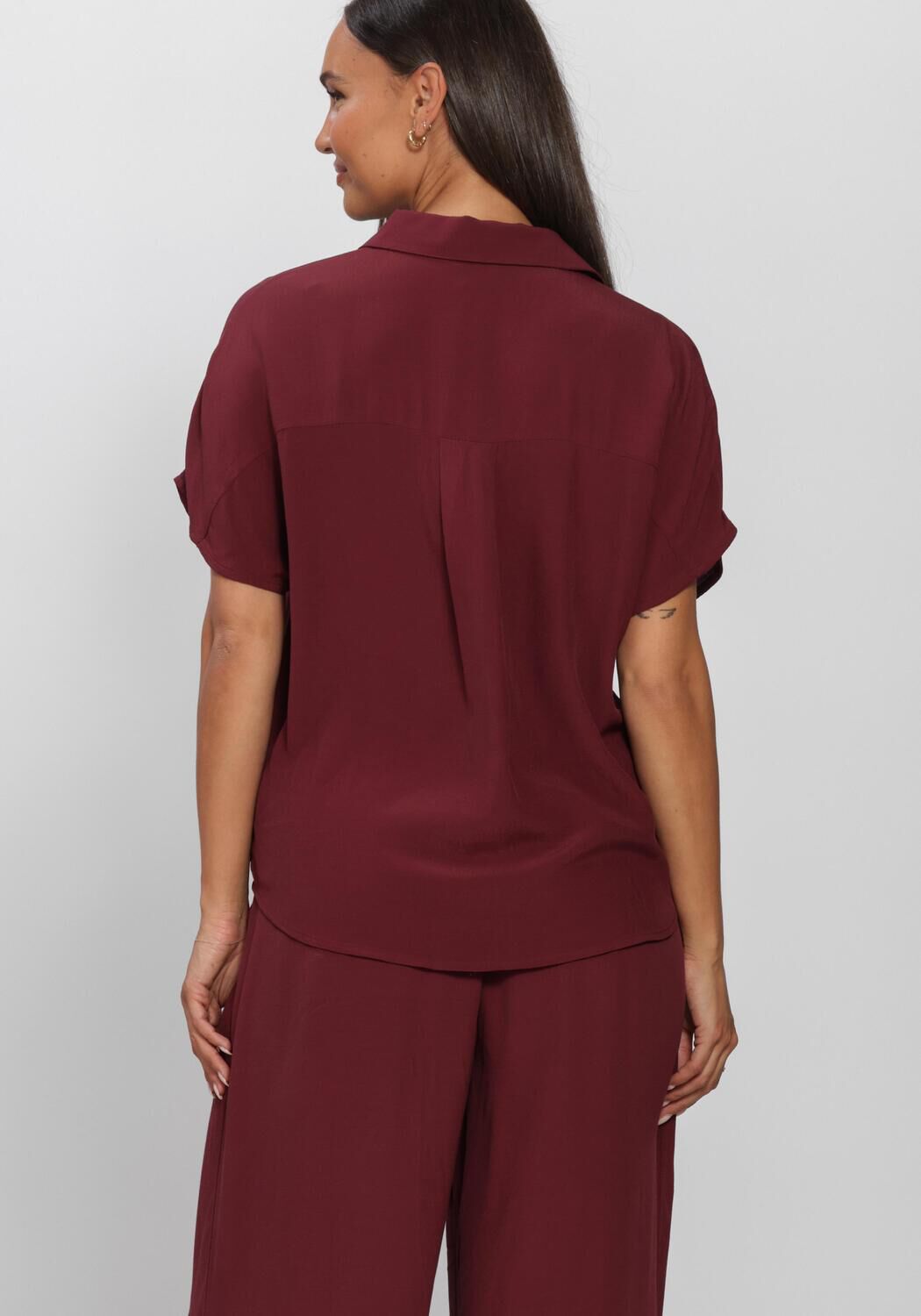 Bordeaux BY-BAR Blusen BARLEY VISCOSE BLOUSE - large