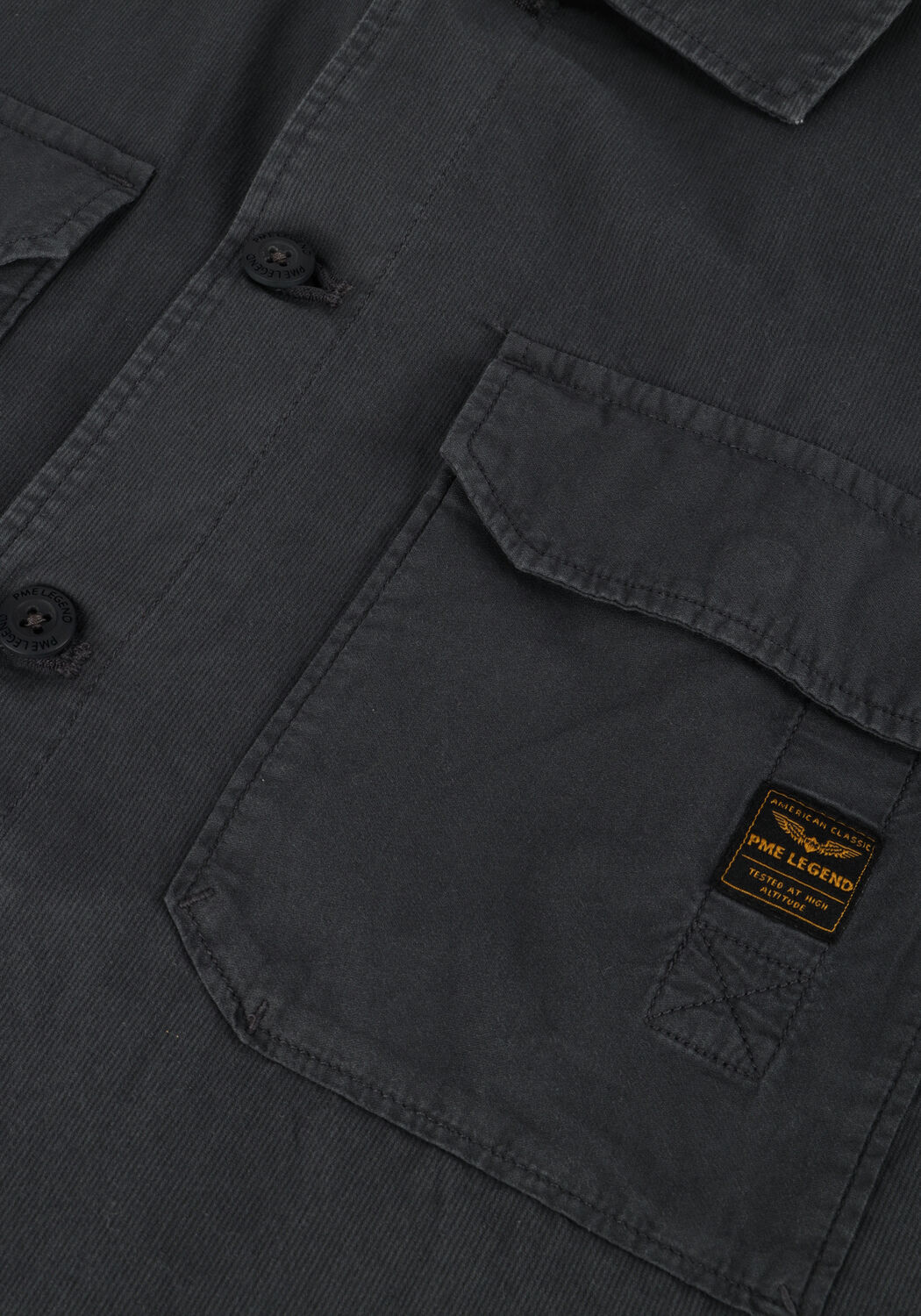 Dunkelgrau PME LEGEND Casual-Oberhemd SHORT SLEEVE SHIRT CTN  BEDFORD - large