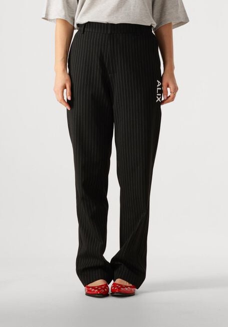 Schwarze ALIX THE LABEL Hose LADIES WOVEN RELAXED MIXED SUIT PANTS - large
