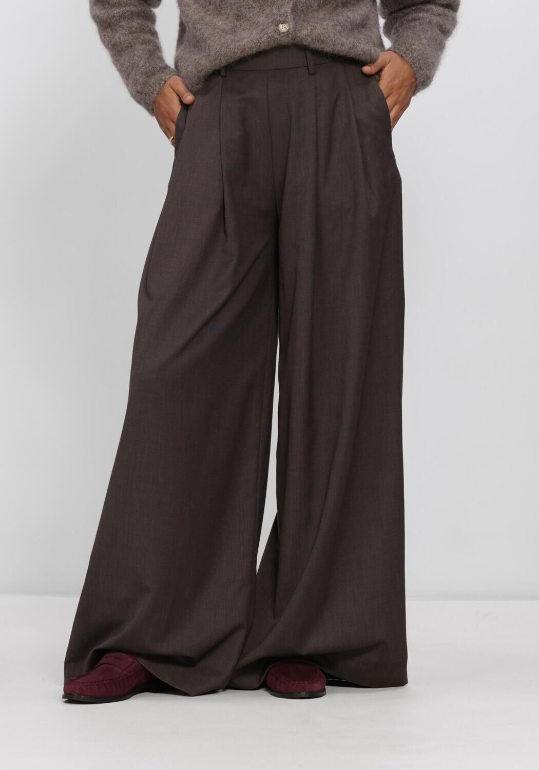 Braune BY-BAR Weite Hose SEF PANTS - large