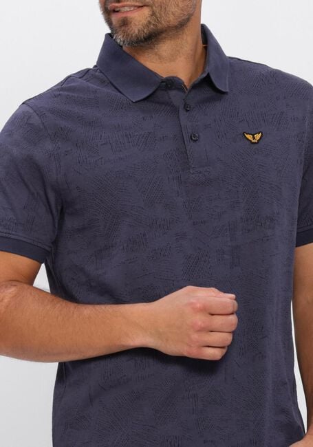 Blaue PME LEGEND Polo-Shirt JACQUARD JERSEY - large