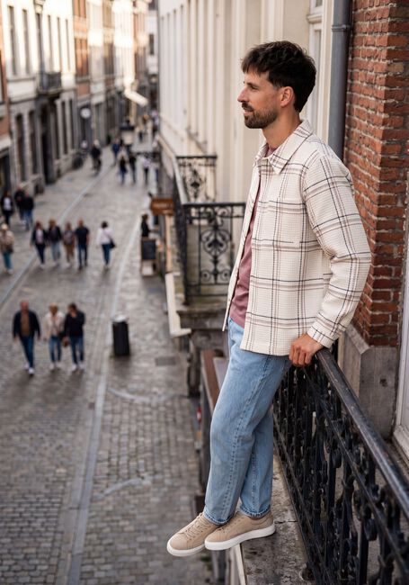 Creme CHASIN Overshirt JAXON GRID - large