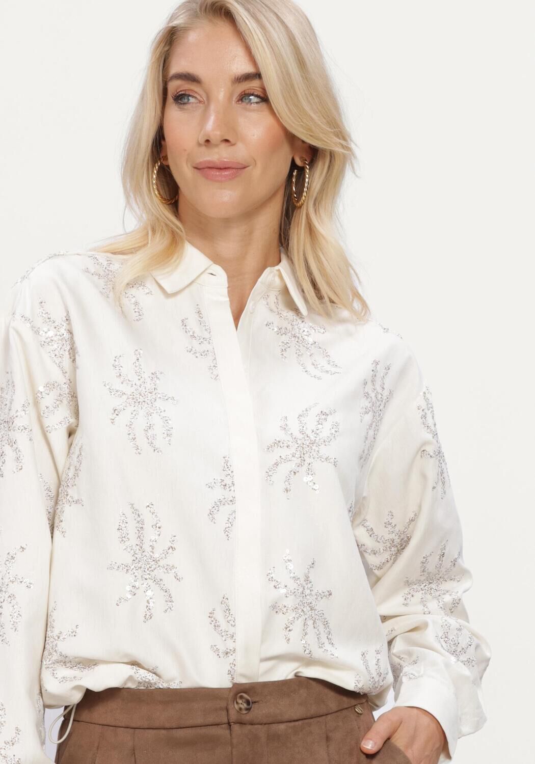 Nicht-gerade weiss NUKUS Blusen ASTER BLOUSE PAILLET - large