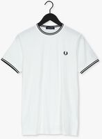 Weiße FRED PERRY T-shirt TWIN TIPPED T-SHIRT