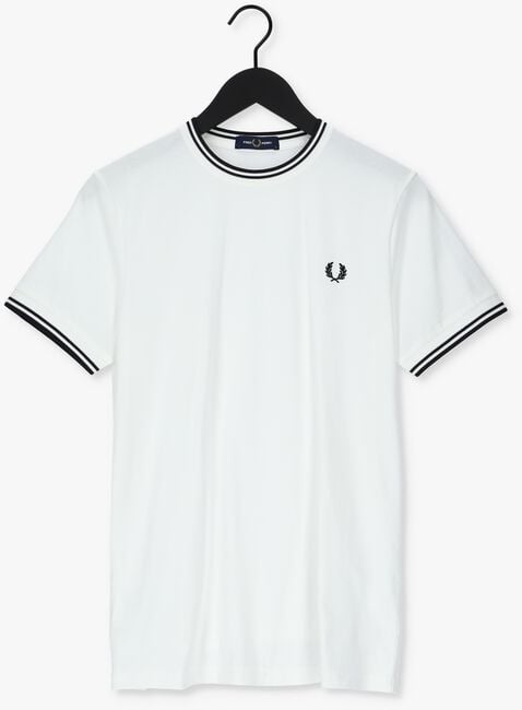 Weiße FRED PERRY T-shirt TWIN TIPPED T-SHIRT - large