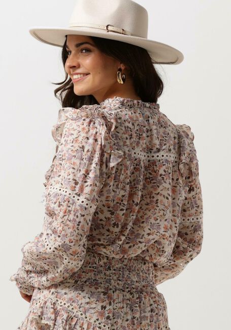 Beige NEO NOIR Blusen AURIKA SOFT FLOWER BLOUSE - large