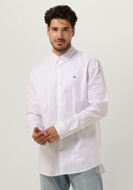 Weiße SCOTCH & SODA Casual-Oberhemd REGULAR FIT SHIRT - large