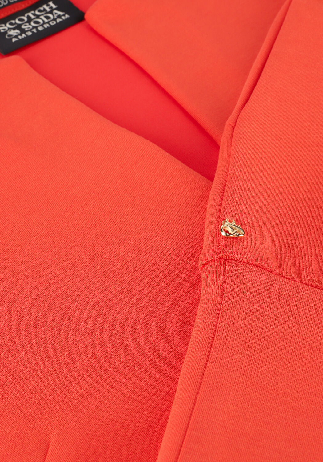 Orangene SCOTCH & SODA Pullover V-NECK SWEATSHIRT IN TENCEL BL - large