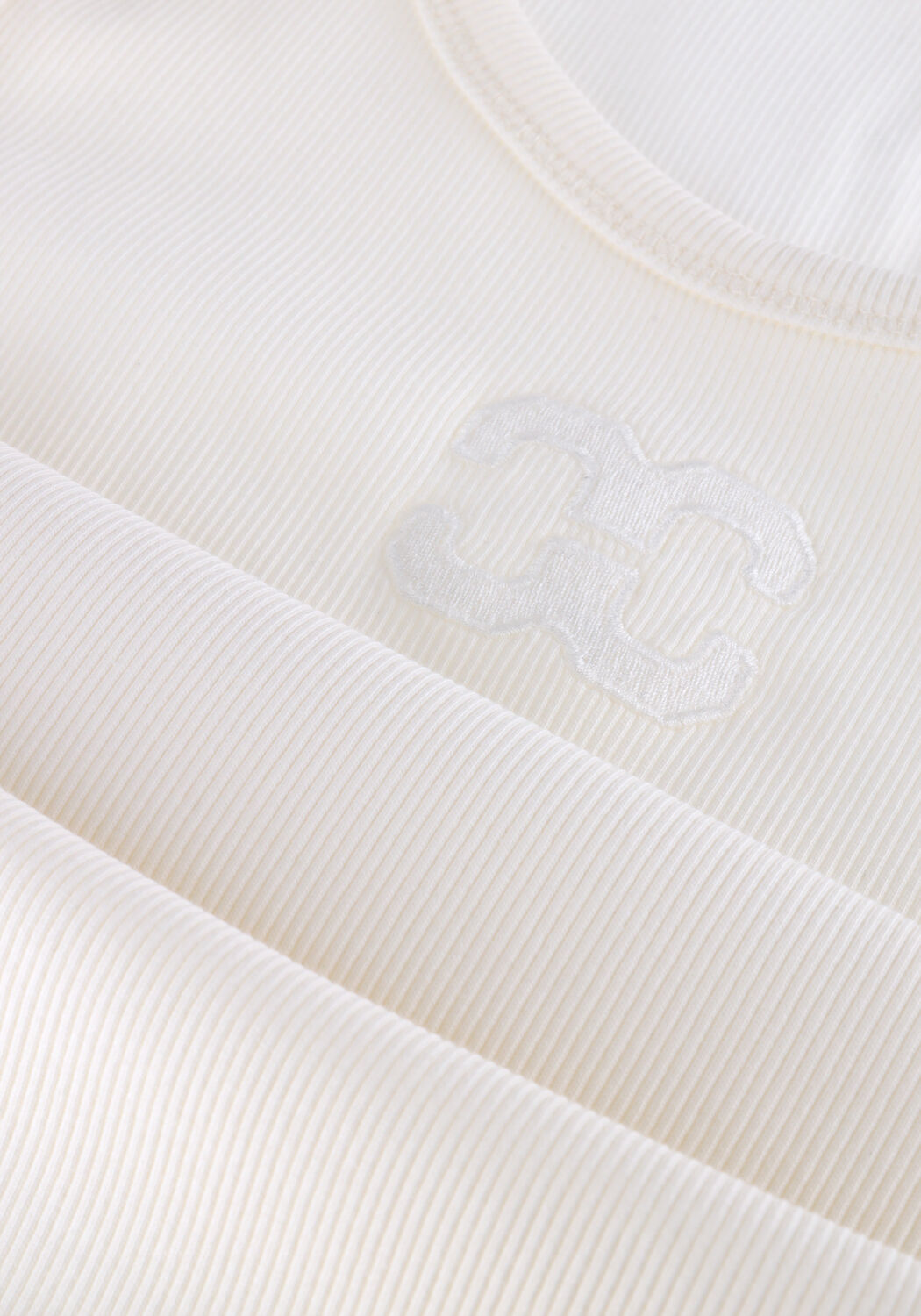 Nicht-gerade weiss CO'COUTURE Top GRANNY RIB SOLID EMB TANK - large