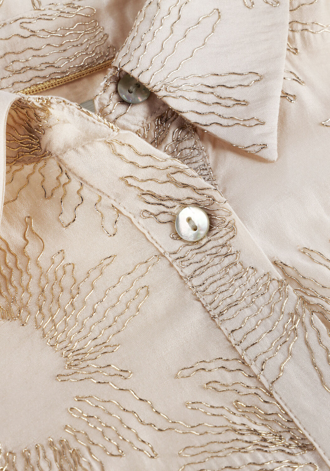 Creme NUKUS Blusen NOLA BLOUSE EMBROIDERY - large