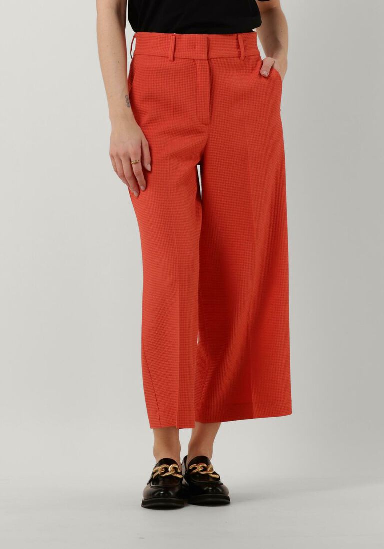 orangene vanilia hose wafel wide leg
