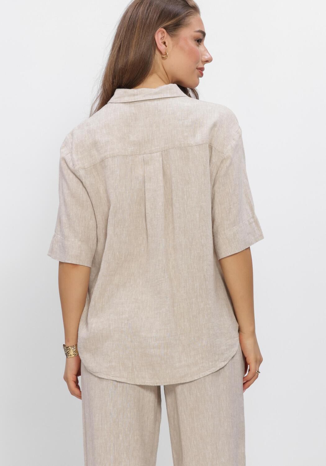 Sand MSCH COPENHAGEN Blusen MSCHVIANA GINIA 3/4 SHIRT - large