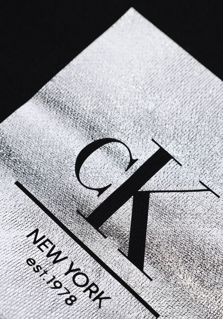 Schwarze CALVIN KLEIN Sweatshirt FOIL LOGO FUTURE SWEATSHIRT - large