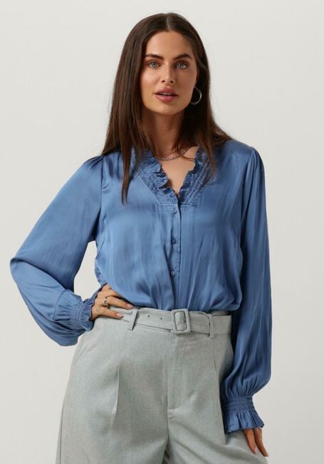 Blaue NEO NOIR Blusen BRIELLE SATIN BLOUSE Blaue NEO NOIR Blusen BRIELLE SATIN BLOUSE - large