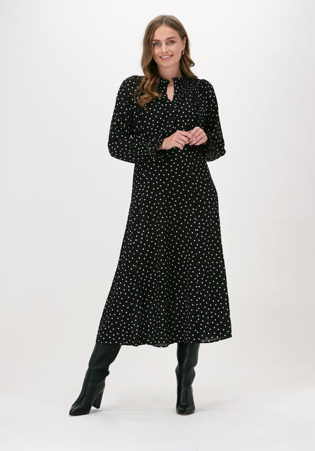 Schwarze LEVETE ROOM Midikleid PAM 1 DRESS - large