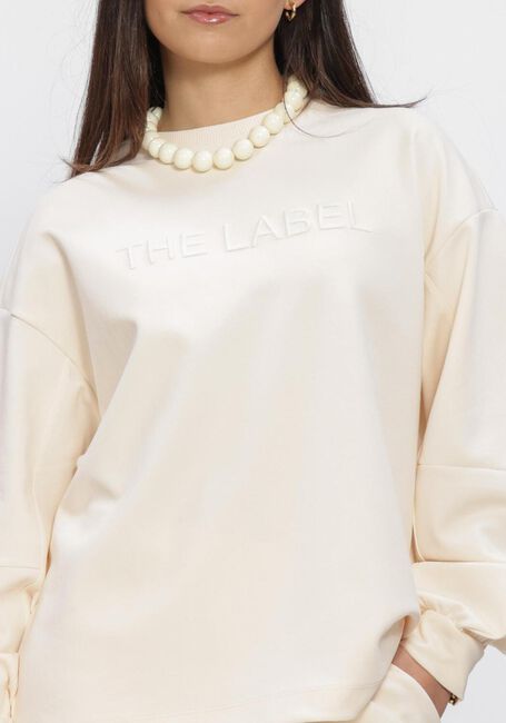 Creme ALIX THE LABEL Sweatshirt LADIES KNITTED BALLOON SLEEVE SWEATER - large