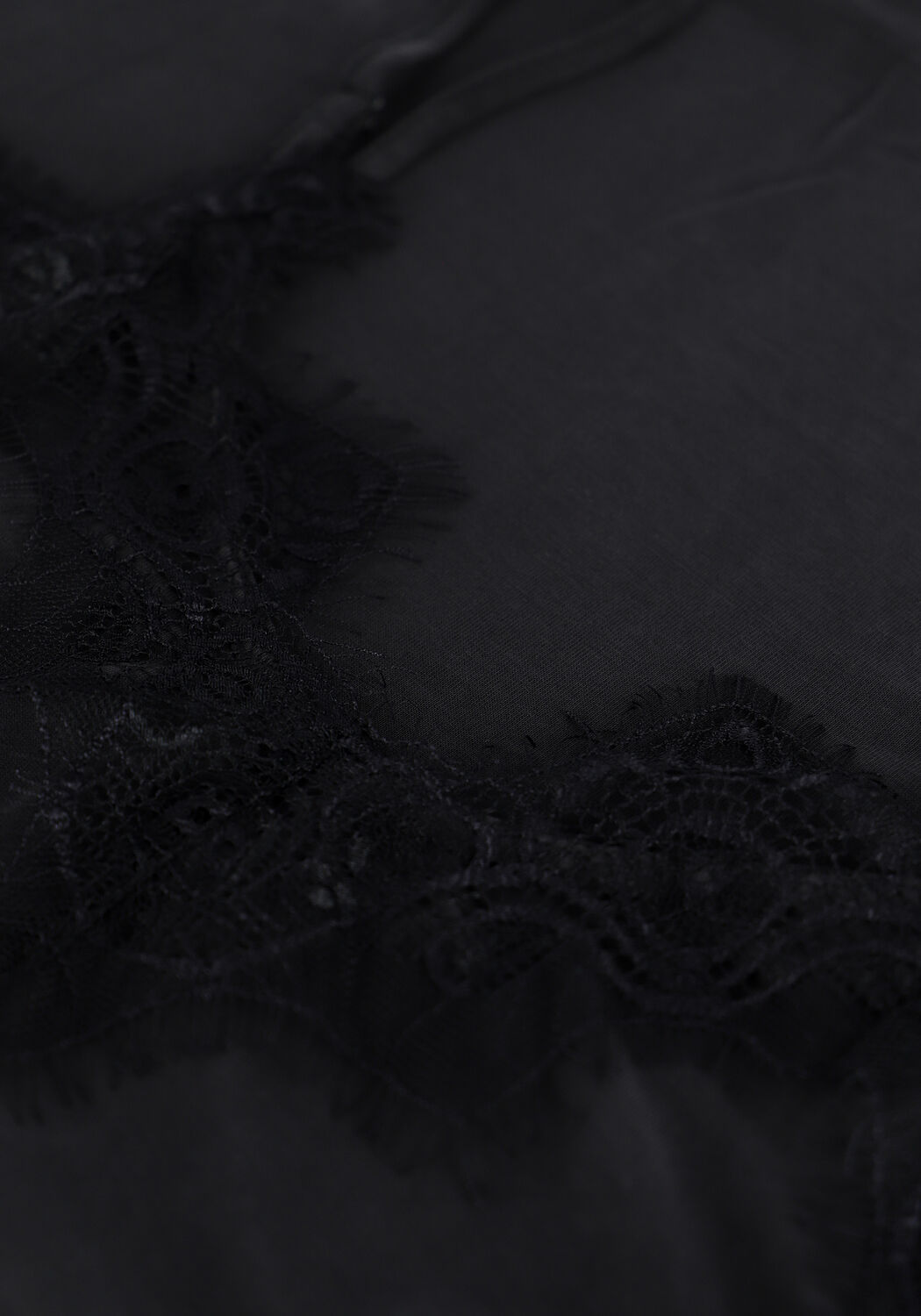 Schwarze MSCH COPENHAGEN Top LILLIANE FENYA LACE SINGLET - large