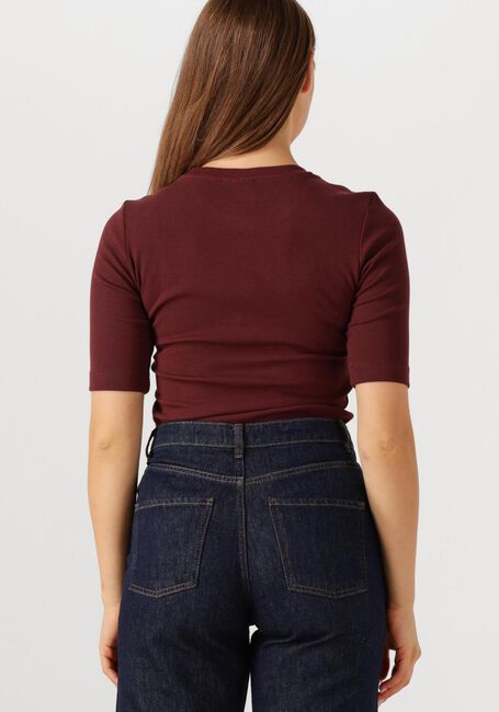 Braune ROUGE EDIT T-shirt ROUHELENA 2/4 O-NECK TEE - large