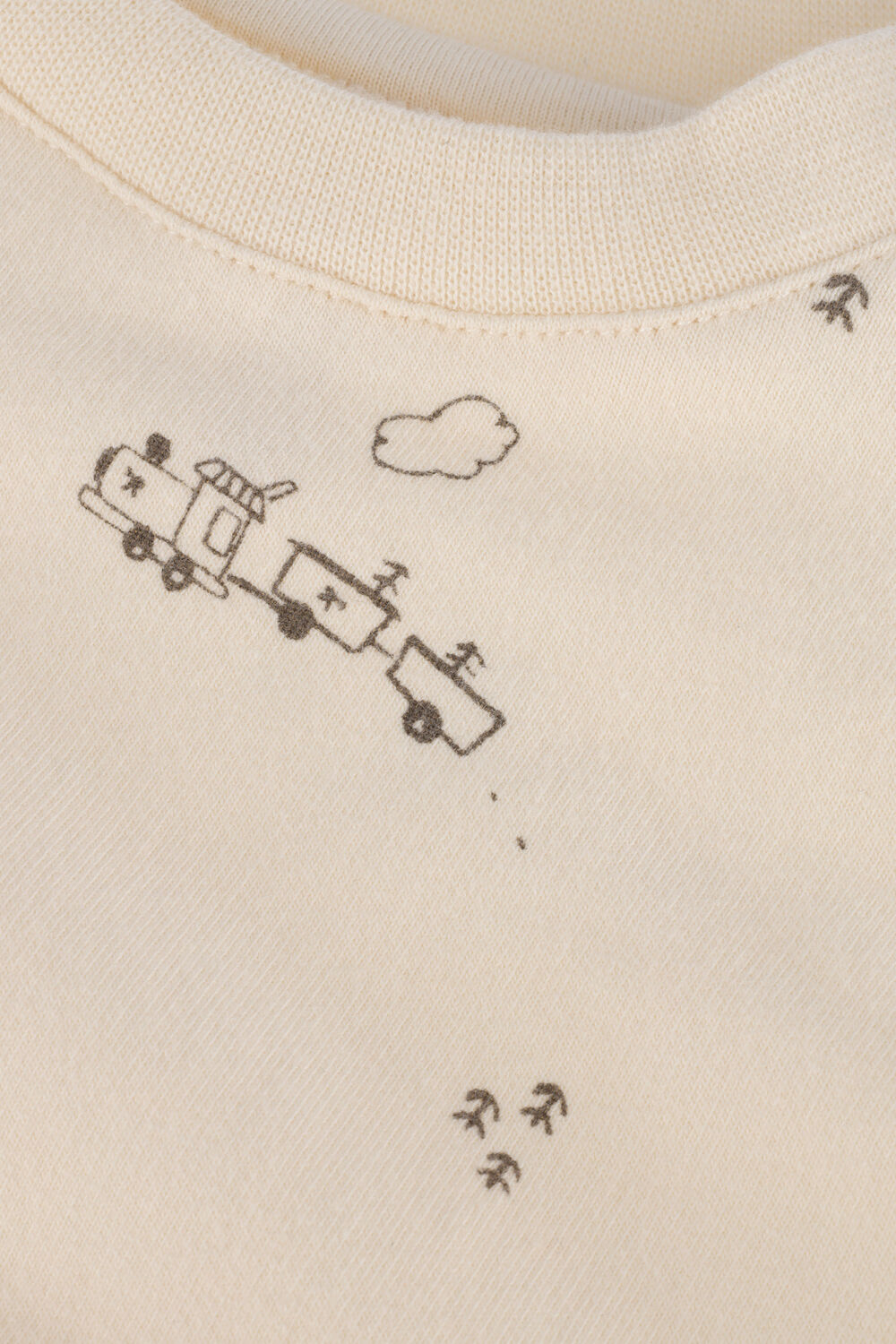 Beige QUINCY MAE Sweatshirt FLEECE SWEATSHIRT - large