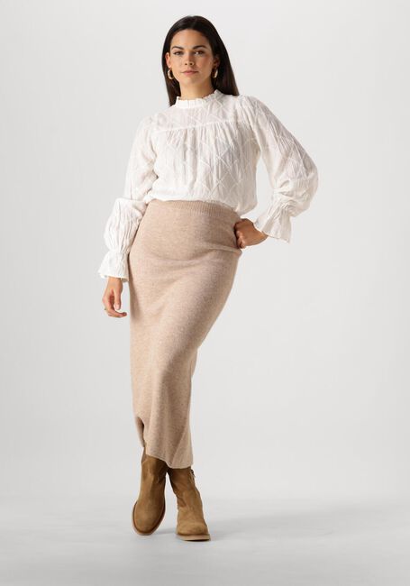 Weiße NEO NOIR Blusen MAMARA SQUARE EMB BLOUSE - large