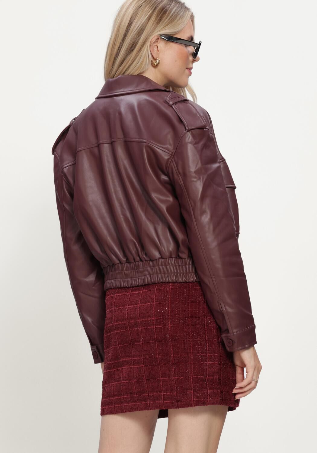 Bordeaux FREEBIRD Lederjack LARA - large
