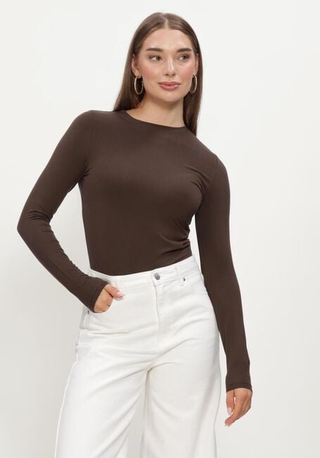 Braune SELECTED WOMEN Top SLFMANJA LS O-NECK - large