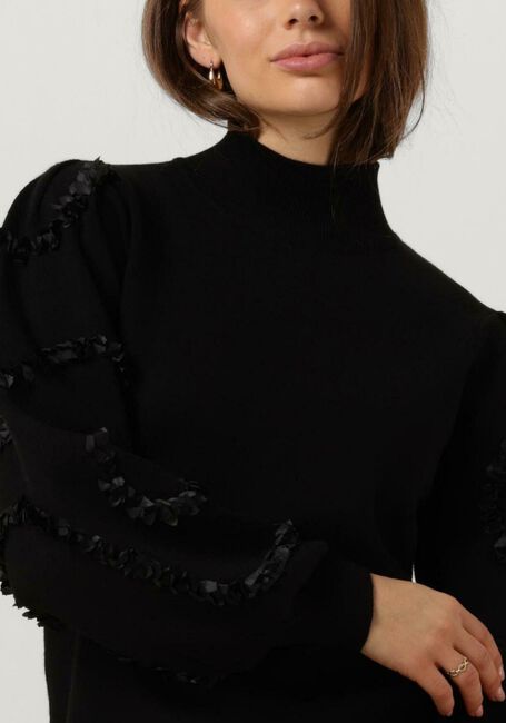 Schwarze OBJECT Minikleid OBJDIDI L/S SHORT KNIT DRESS 129 - large