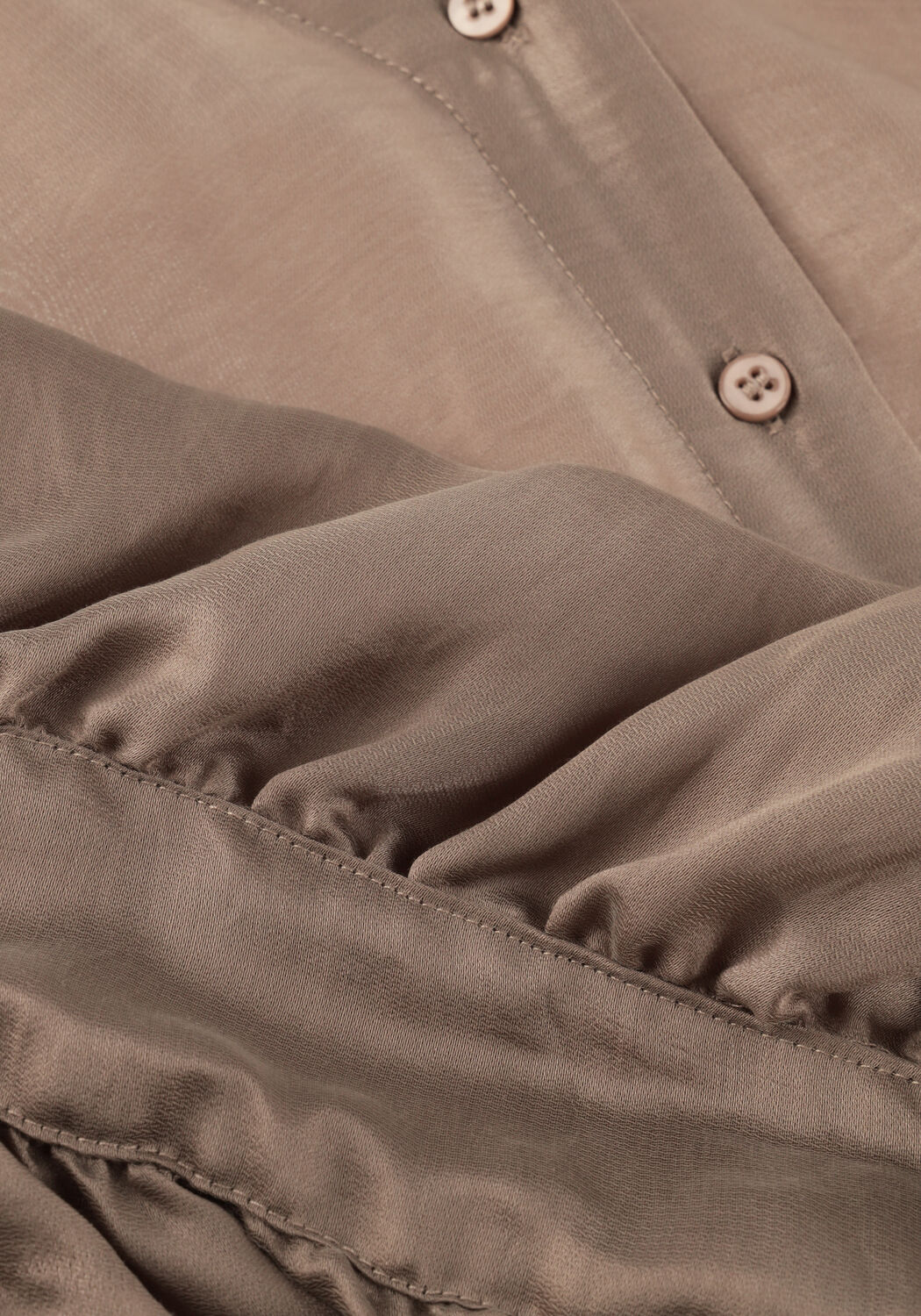 Taupe MSCH COPENHAGEN Blusen MSCHRAMONA RIKKELIA VOLUME SHIRT - large