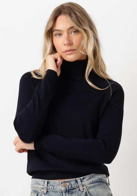 Dunkelblau SUMMUM Rollkragenpullover SWEATER TURTLE NECK BASIC KNIT - large