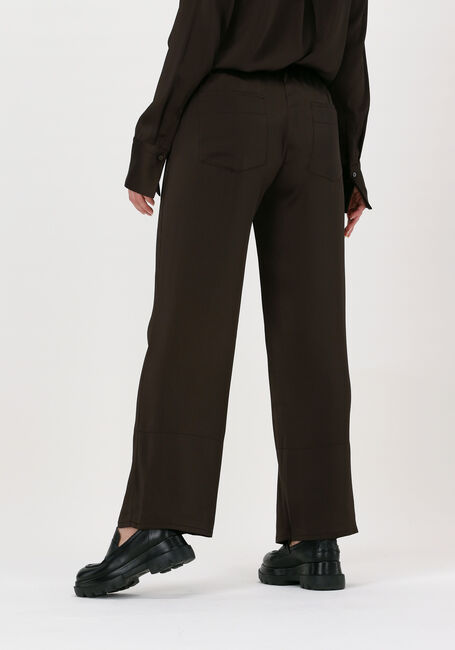 Braune NEO NOIR Weite Hose KULY CREPE SATIN PANTS - large